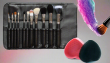 Load image into Gallery viewer, iB 11pc Luxury Makeup Brush Set + Bonus Switch Colour Sponge & Brush Cleaning Pad | Free UK Delivery