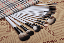 Load image into Gallery viewer, 20pc Professional Tartan Makeup Brush Set – Free UK Delivery