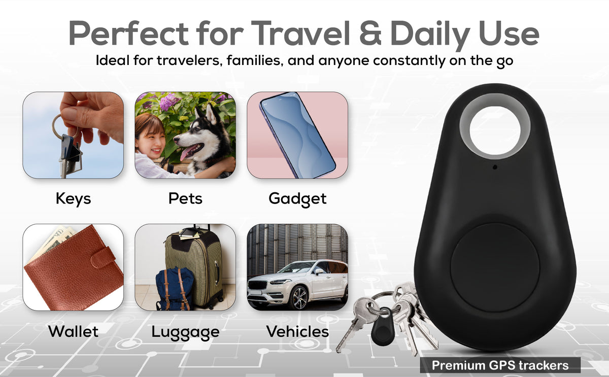 Generise 'Found It' Compact Bluetooth GPS Tracker Tag for Health & Bea ...