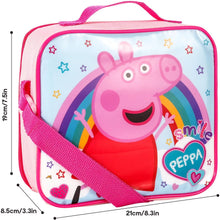 Load image into Gallery viewer, Peppa Pig 3pc Lunch Box Set With Optional Pencil Case