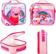 Load image into Gallery viewer, Peppa Pig 3pc Lunch Box Set With Optional Pencil Case