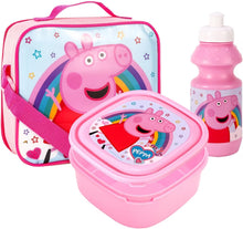 Load image into Gallery viewer, Peppa Pig 3pc Lunch Box Set With Optional Pencil Case