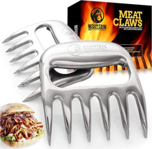 Load image into Gallery viewer, Mountain Grillers - BBQ Meat Claws in Stainless Steel With Optional Skewers