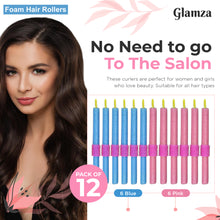 Load image into Gallery viewer, 12-Pack Hair Curlers & Rollers – Heatless, Soft & Easy to Use - Free Delivery In Time For Summer