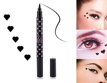 Load image into Gallery viewer, Glamza 2-in-1 Liquid Eyeliner Pen with Heart Stamp – Precision & Creativity in One Tool