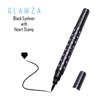 Load image into Gallery viewer, Glamza 2-in-1 Liquid Eyeliner Pen with Heart Stamp – Precision & Creativity in One Tool