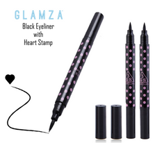 Load image into Gallery viewer, Glamza 2-in-1 Liquid Eyeliner Pen with Heart Stamp – Precision & Creativity in One Tool
