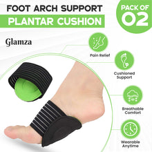 Load image into Gallery viewer, Glamza Reversible Cushioned Foot Arch Supports