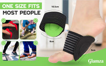 Load image into Gallery viewer, Glamza Reversible Cushioned Foot Arch Supports