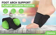 Load image into Gallery viewer, Glamza Reversible Cushioned Foot Arch Supports