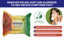 Load image into Gallery viewer, HP Hay Fever Allergy Relief Wipes 36 Pack – Soothing Relief for Pollen & Allergens – Free UK Delivery