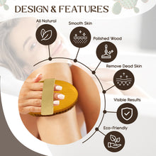 Load image into Gallery viewer, Glamza Dry Body Bristle Brush – Exfoliate, Detox & Glow | Free UK Delivery