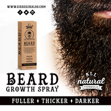 Load image into Gallery viewer, Sir Reginald’s Beard Growth Spray 60ml – 100% Natural for a Fuller, Thicker Beard – Free UK Delivery