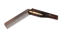 Load image into Gallery viewer, Sir Reginald's Flip Moustache Comb – Compact, Durable Beard & Moustache Grooming Tool – Pocket-Sized Perfection
