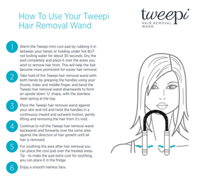 Tweepi Hair Removal Wand With Cool Pack