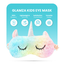 Load image into Gallery viewer, Glamza Unicorn Sleeping Eye Mask – Super Soft & Comfortable Sleep Mask – Free UK Postage