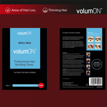 Load image into Gallery viewer, Volumon Unisex Hair Loss Concealer Refill Packs – 22g (Single or Double Pack) – Free UK Delivery