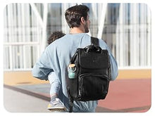 Load image into Gallery viewer, Baby Uma Award Winning Baby Changing Bag Backpack- Black Leather