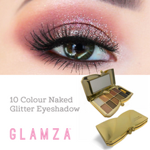 Load image into Gallery viewer, 10 Colour Eyeshadow Butterfly Palette – Naked Glitter Shades with Free UK Postage