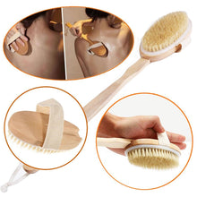 Load image into Gallery viewer, Glamza 2-in-1 Bath & Shower Brush | Dry Skin Exfoliating Body Brush | Free UK Delivery