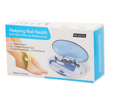 Load image into Gallery viewer, 7pc or 8pc Bi Rotation Manicure and Pedicure Kit