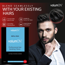 Load image into Gallery viewer, Volumon Unisex Hair Loss Concealer Refill Packs – 22g (Single or Double Pack) – Free UK Delivery