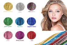 Load image into Gallery viewer, Glamza Sparkling Hair Tinsel – Professional-Quality Hair Extensions | Free UK Delivery