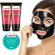 Load image into Gallery viewer, Infinitive Beauty Deep Cleansing Black Face Mask & Rise and Shine Activated Charcoal Teeth Whitening Powder – Free UK Postage