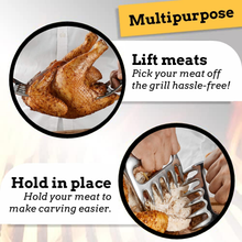 Load image into Gallery viewer, Mountain Grillers - BBQ Meat Claws in Stainless Steel With Optional Skewers