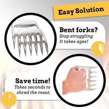 Load image into Gallery viewer, Mountain Grillers - BBQ Meat Claws in Stainless Steel With Optional Skewers