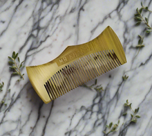 Load image into Gallery viewer, Mr Khan's Handmade Engraved Sandalwood Beard Comb – Premium Grooming for the Modern Gentleman