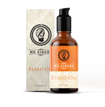 Load image into Gallery viewer, Mr Singh’s 3 Piece Beard Grooming Kit – 100ml Beard Oil, Sandalwood Comb & Foldable Moustache Comb – Free UK Delivery