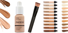 Load image into Gallery viewer, Perfect Base 1 - Phoera 3-Piece Makeup Kit with Foundation, Concealer & Brush – Free UK Delivery