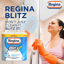 Load image into Gallery viewer, Regina Blitz Household Towel 3-Ply 280 Sheets (Pack of 4)