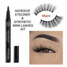 Load image into Gallery viewer, Phoera Glam Express Adhesive Eyeliner & Lash Kit – Quick & Effortless Application