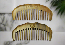 Load image into Gallery viewer, Sir Reginald’s Handmade Engraved Sandalwood Beard Comb – Premium Grooming for the Modern Gentleman
