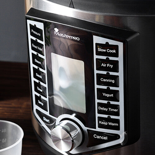 12 in 1 MasterPro, Stainless Steel, Multi Cooker Air Fryer With 1500W