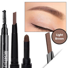 Load image into Gallery viewer, Glamza 3-in-1 Smooth Stereo Eyebrow Pen – Precision, Convenience, Versatility & Optional Eyebrow Stencil