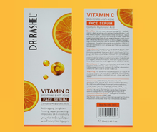 Load image into Gallery viewer, Dr Rashel Vitamin C Brightening, Anti Ageing Face Serum 50ml & Gold Collagen Face Masks