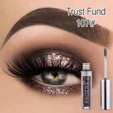 Load image into Gallery viewer, Phoera Magnificent Metals Glitter & Glow Liquid Eyeshadow | 14 Vibrant Shades | Free UK Postage