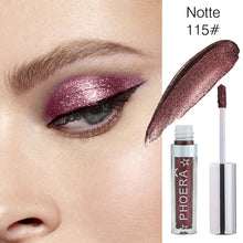 Load image into Gallery viewer, Phoera Magnificent Metals Glitter & Glow Liquid Eyeshadow | 14 Vibrant Shades | Free UK Postage