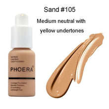 Load image into Gallery viewer, Phoera Foundation Full Coverage Flawless Matte Liquid Foundation - 1 or 2 Pack - Free Delivery