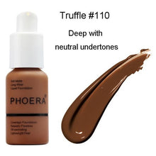 Load image into Gallery viewer, Phoera Foundation Full Coverage Flawless Matte Liquid Foundation - 1 or 2 Pack - Free Delivery