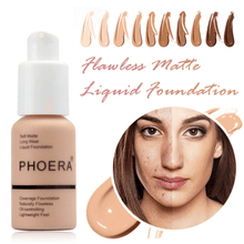 Load image into Gallery viewer, Phoera Foundation Full Coverage Flawless Matte Liquid Foundation - 1 or 2 Pack - Free Delivery