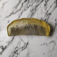 Load image into Gallery viewer, Mr Singh's Handmade Engraved Sandalwood Beard Comb – Premium Grooming for the Modern Gentleman.