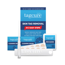 Load image into Gallery viewer, Tagcure Skin Tag Removal Device & Tagcure Top Up Pack - For Skin Tags 0.5cm or Less - Unisex - COMPLETE KIT