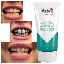 Load image into Gallery viewer, Infinitive Beauty Rise And Shine Activated Bamboo Charcoal Whitening Toothpaste - Mint - 50g