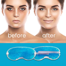 Load image into Gallery viewer, Glamza Heating & Cooling Gel Bead Eye Mask with Optional Hot Water Bottle Free Delivery on All Orders!