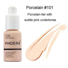 Load image into Gallery viewer, Phoera Foundation Full Coverage Flawless Matte Liquid Foundation - 1 or 2 Pack - Free Delivery
