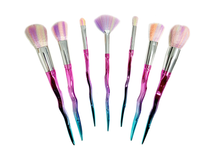 Load image into Gallery viewer, 7pc Twist Makeup Brush Set, Makeup Brush Cleaning Gel and Palette